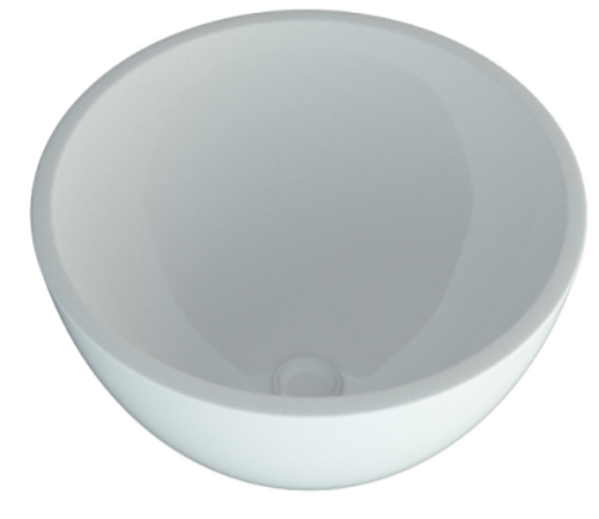 Умывальник "Beauty 400" (литьевой мрамор, 400х400х160) накладной