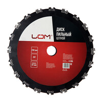 Диск пильный цепной для УШМ ЛОМ, 20Т, 230 х 22 мм 7621423