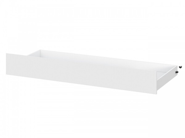 МС "Токио" Выкатной ящик для кровати одинарной Белый текстурный / Белый текстурный (2 места)