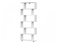 МС "Токио" Стеллаж (змейка) Белый текстурный (1 место)