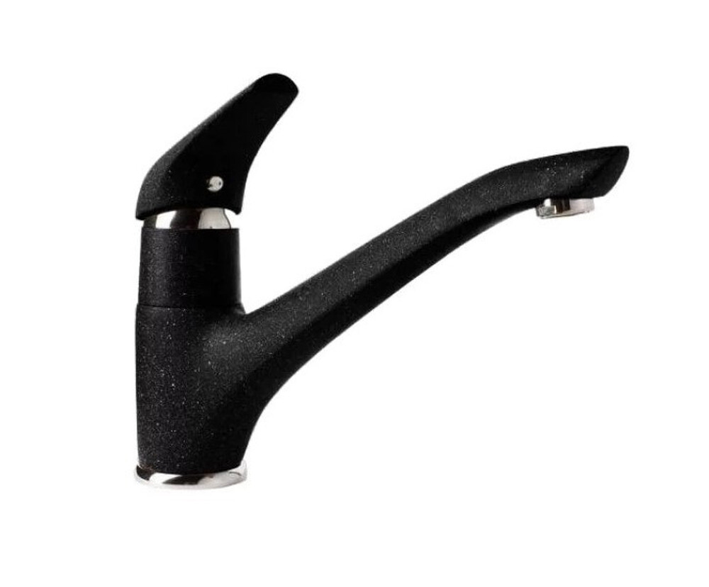 Смеситель Кухня GRANFEST  (6124) d=40 литой (черный)