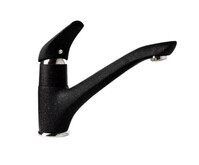 Смеситель Кухня GRANFEST  (6124) d=40 литой (черный)