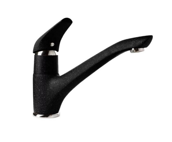 Смеситель Кухня GRANFEST  (6124) d=40 литой (черный)