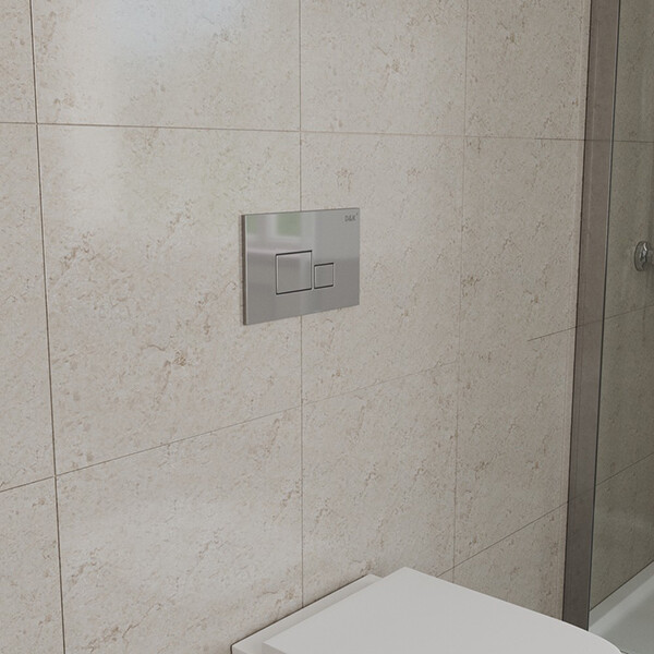 Клавиша смыва D&K Quadro DB1519001, хром