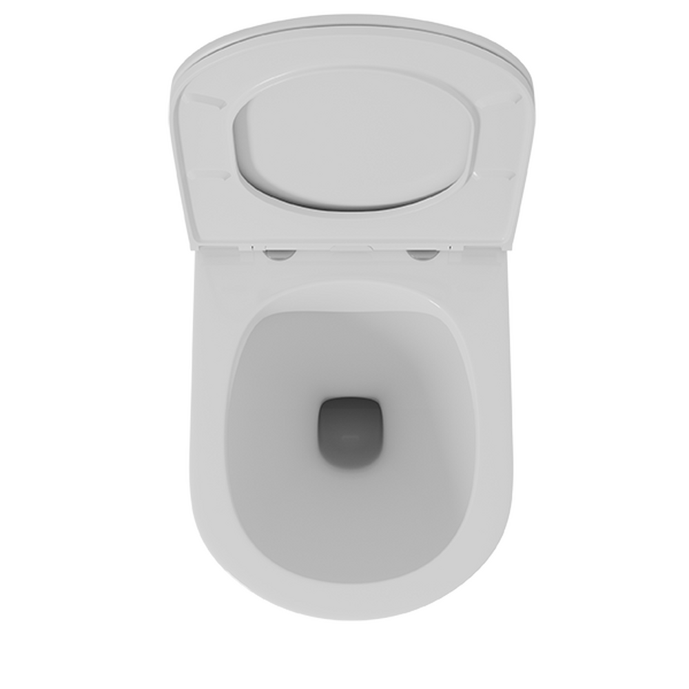 Унитаз подвесной безободковый D&K Venice DT1026016, 515*355*365мм, сиденье микролифт, белый