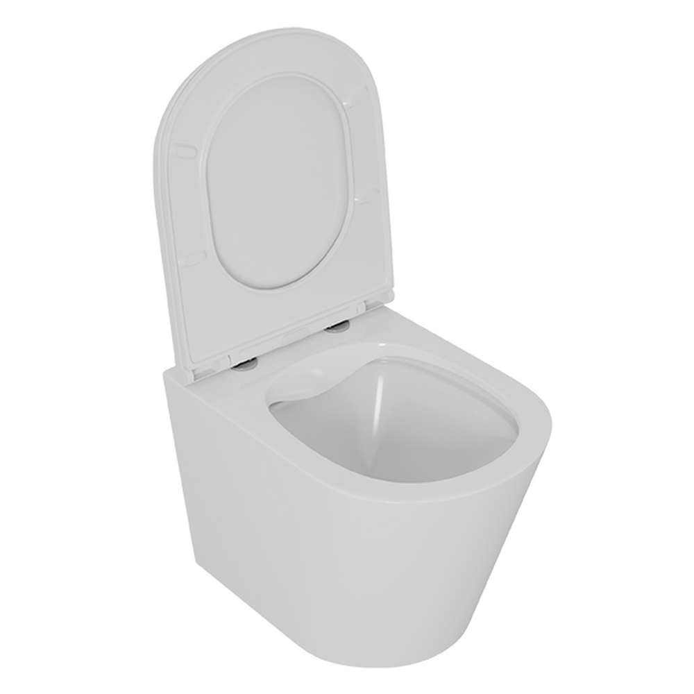 Унитаз подвесной безободковый D&K Venice DT1026016, 515*355*365мм, сиденье микролифт, белый