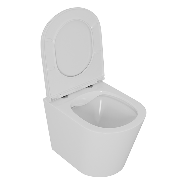 Унитаз подвесной безободковый D&K Venice DT1026016, 515*355*365мм, сиденье микролифт, белый