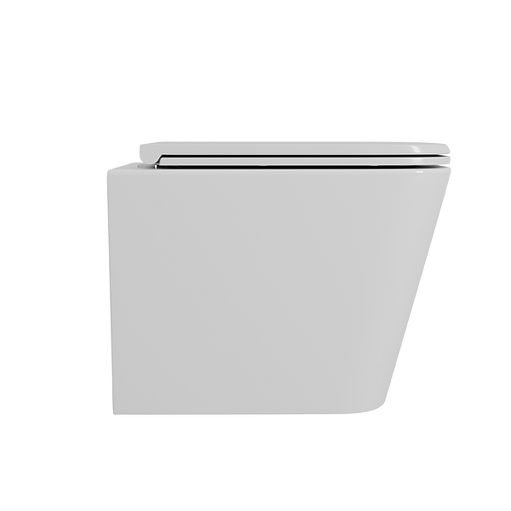 Унитаз подвесной безободковый D&K Berlin DT1436016, 490*340*350мм, сиденье микролифт, белый