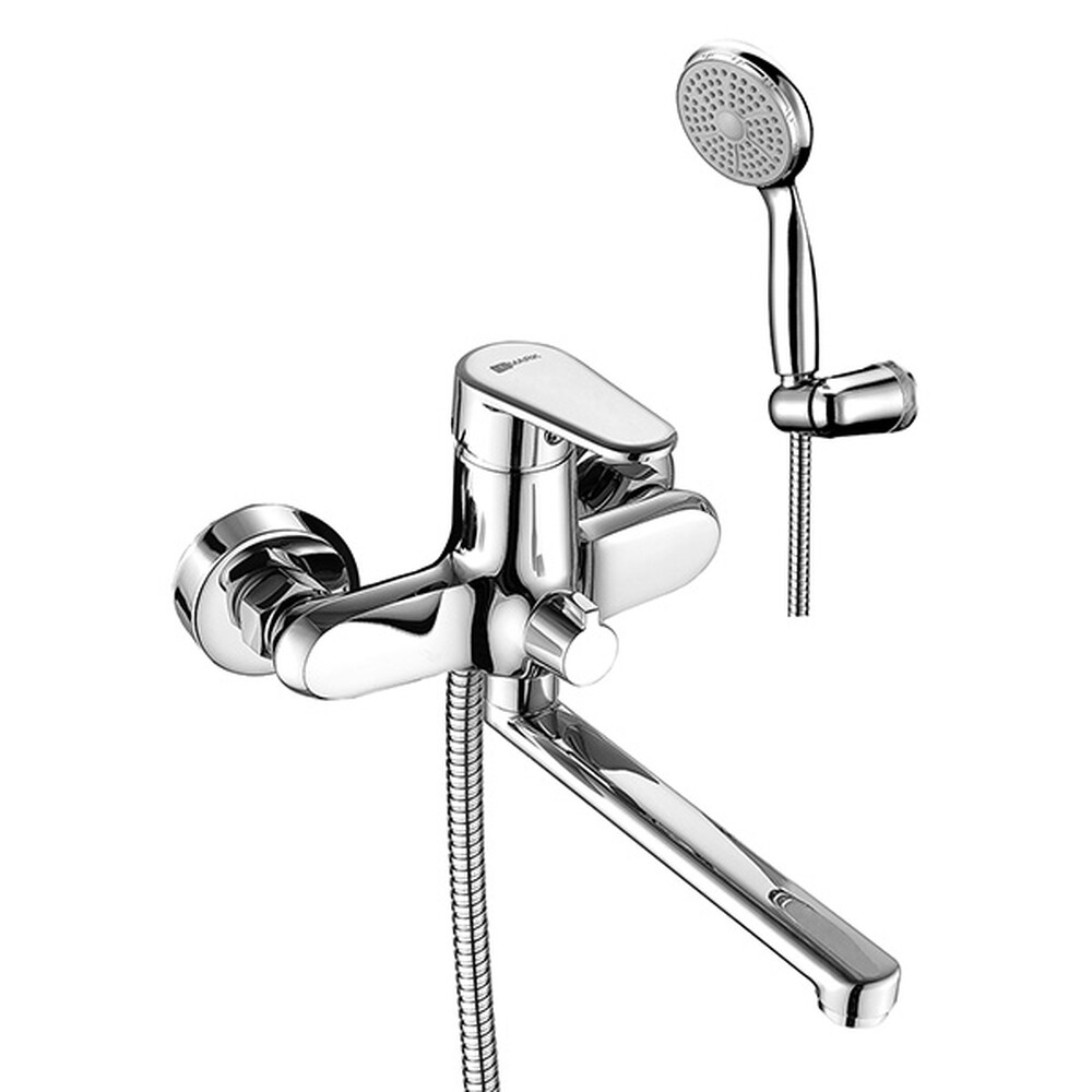 LM0317C Point Смеситель универсальный с плоск. изливом 200мм,  дивертор с керамич. пластинами, хром LEMARK