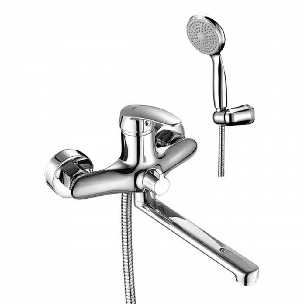 LM0417C Linara Смеситель универсальный с плоск. изливом 200мм,  дивертор с керамич. пластинами, хром LEMARK