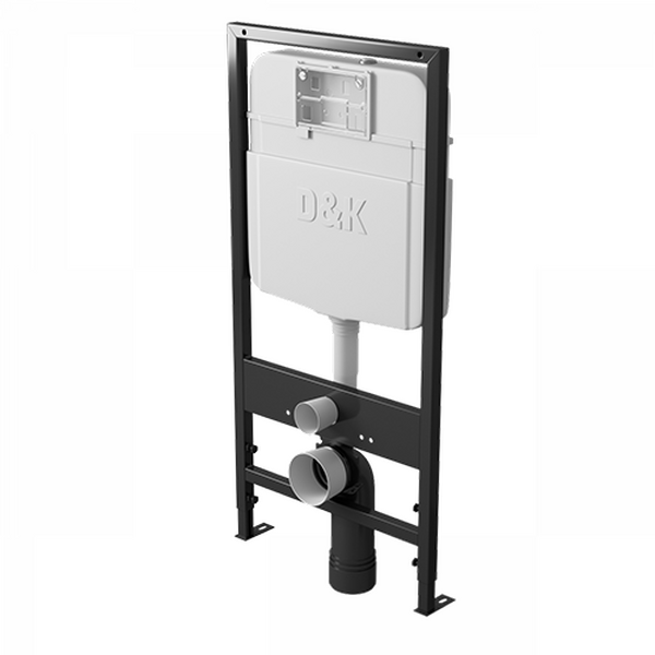  DS1431606 Комплект D&K Berlin  Унитаз DT1436016 бел. +Клавиша смыва DB1519001, хром +Инсталляция DI8055119