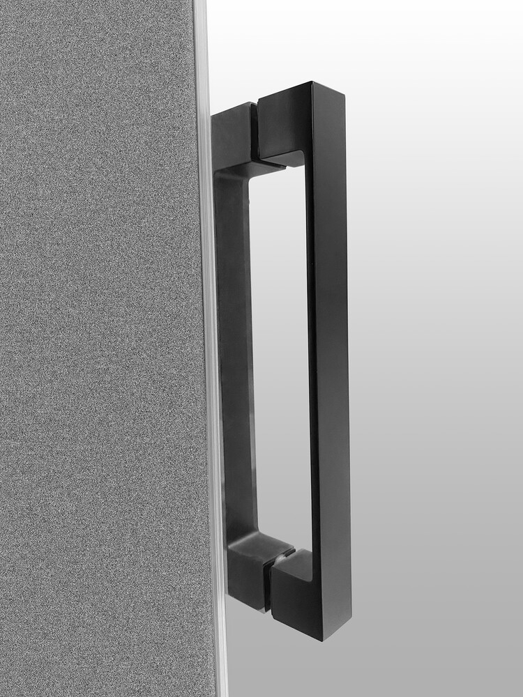 Душевое ограждение SANTREK AQUA Evo-DF-1200-C-Matt Black 1200*1950 Прямое, стекло Прозр. 8мм, профиль Чёрный