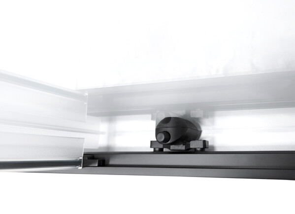 Душевое ограждение SANTREK AQUA Lea-CR-900-C-Matt Black 900*900*1850 Г-обр. стекло Прозр 5мм, профиль Чёрный