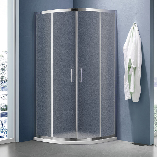 Душевое ограждение SANTREK AQUA Lea-R-1200-G-Chrome 1200*1200*1850 стекло Грейп 5мм, профиль Хром***