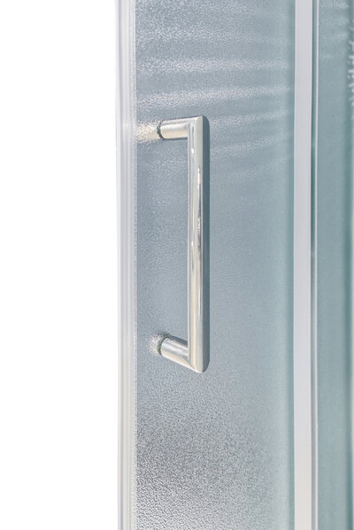 Душевое ограждение SANTREK AQUA Lea- DF-1600-G-Chrome 1600*1850 Прямое  стекло Грейп 5мм, профиль Хром