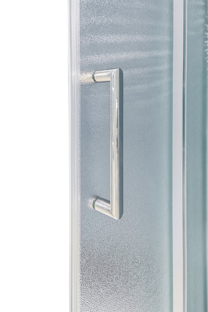 Душевое ограждение SANTREK AQUA Lea- DF-1700-G-Chrome 1700*1850 Прямое стекло Грейп 5мм, профиль Хром