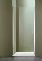 Душевое ограждение SANTREK AQUA Luna- DP- 800-C-Chrome 800*1850 Прямое, стекло Прозр. 5мм, профиль Хром