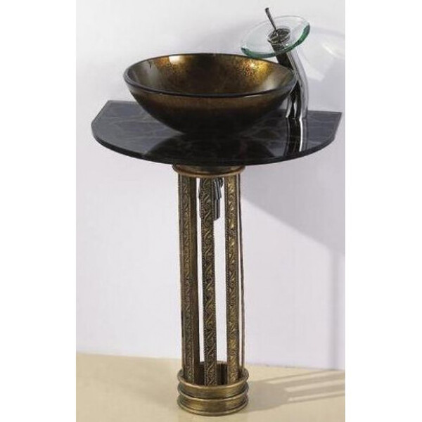 Раковина стеклянная LUX (L232-80-20) (3 части)