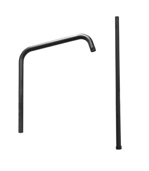 Душевая стойка DIABLO в сборе, 2 штанги (для смесителей 1302-ZВ, 1306-ZВ) Чёрный