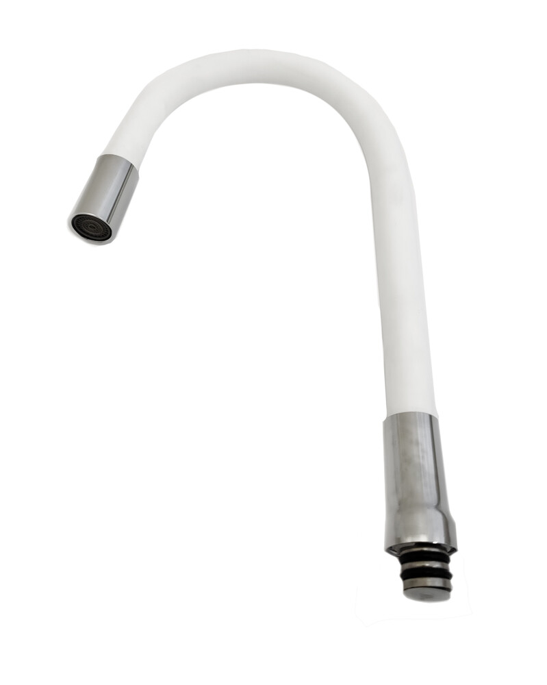 Гусак ГИБКИЙ для кухонного смесителя DIABLO  Белый