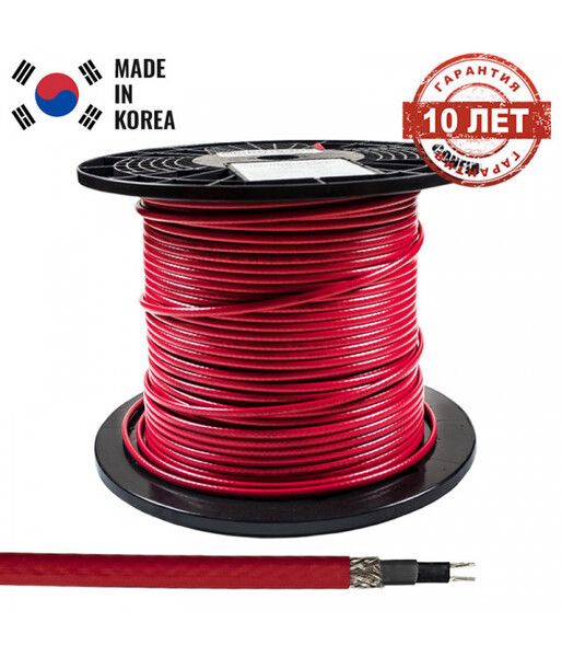 Кабель греющий Nunicho MICRO10-2СR саморегулирующийся В ТРУБУ, бухта 200 метров