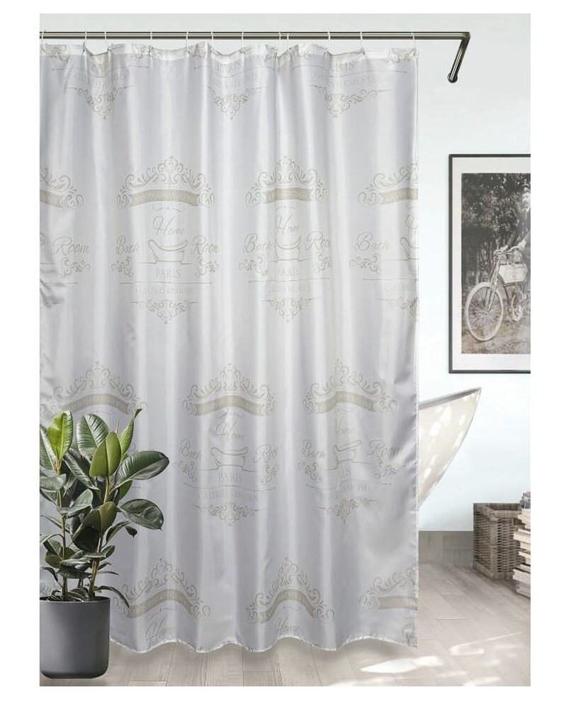 Штора для ванн BATH 180х180 PARIS (beige) (ch22104-2) (80)	