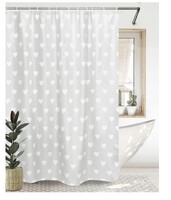 Штора для ванн BATH 180х180 Heart (grey) (ch14164-1) (79)