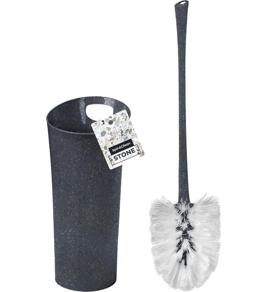 Ерш на подставке комплект Stone высокий темный камень SC340811026 