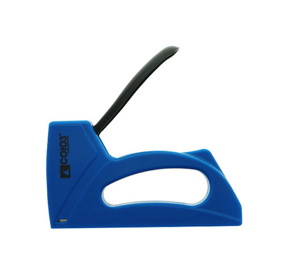 1071-01-04С Степлер, пластмассовый корпус, скобы 6-10мм, усиленный отбойник, СОЮЗ