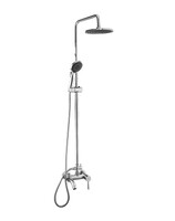 2417 Душевая система Frap ,с верхним душем и ручной лейкой (хром)