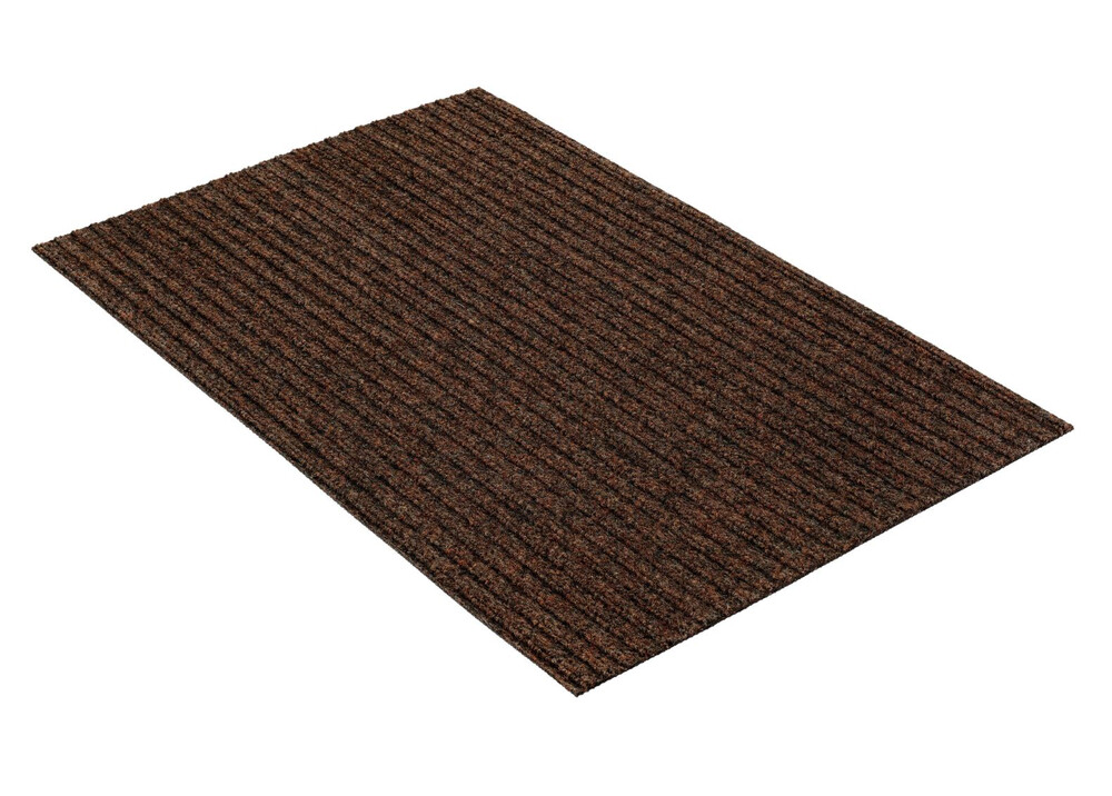 Коврик придверный влаговпитывающий icarpet Ребристый ТПР 40х60 брауни