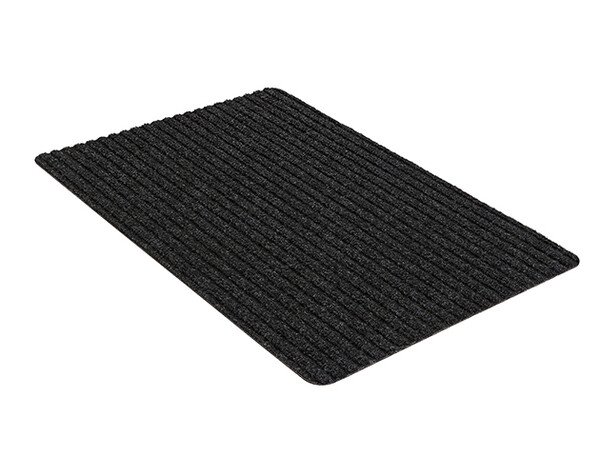 Коврик придверный влаговпитывающий icarpet Ребристый ТПР 60х90 антрацит