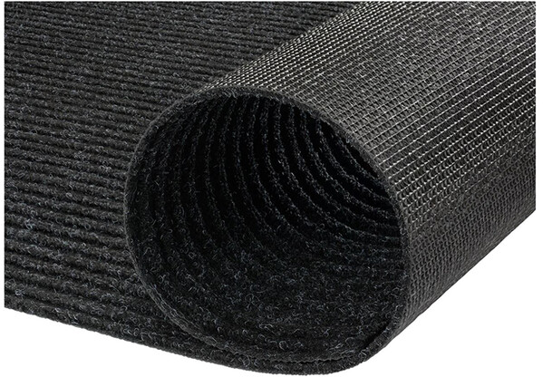 Коврик придверный влаговпитывающий icarpet Ребристый ТПР 80х120 антрацит 03
