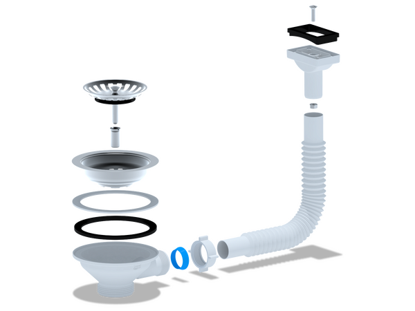 N310 Перелив для мойки АНИ Пласт 3 1/2 жесткий