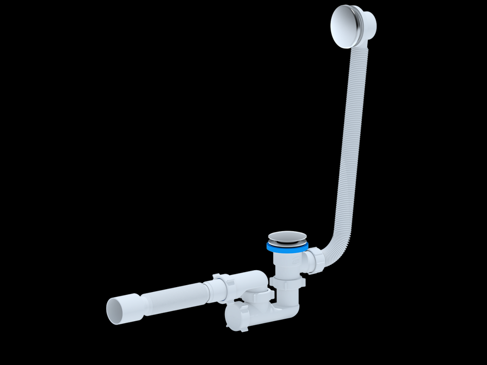 EС255G Сифон АНИ Пласт д/в клик-клак, рег с вып и перел г/т 375*40*40/50