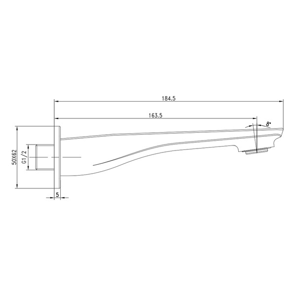 LM5981CW Наполнитель для ванны встраиваемый для LM5922CW, хром/белый LEMARK