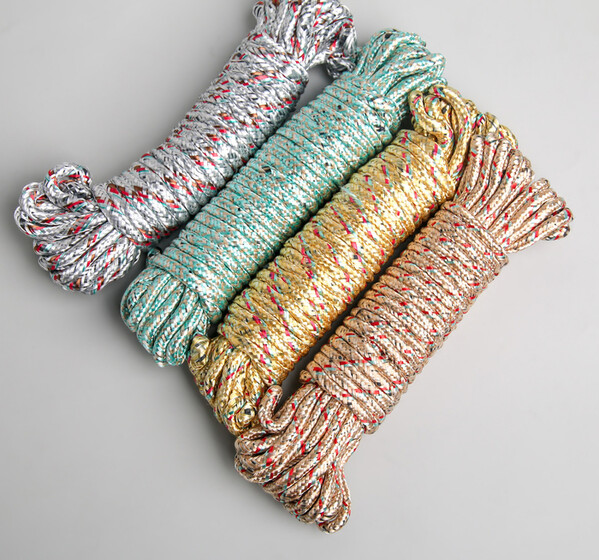 Верёвка бельевая 6 мм 10 м, цвет МИКС 756789