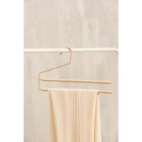Вешалка для брюк и юбок 2 перекладины, 36х21,5х1,1 см "Wood" цвет розвый   6257719