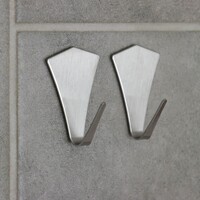 Набор крючков металлических на липучке 2 шт "Кристалл" 911897