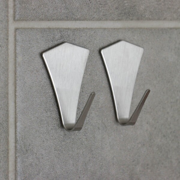 Набор крючков металлических на липучке 2 шт "Кристалл" 911897