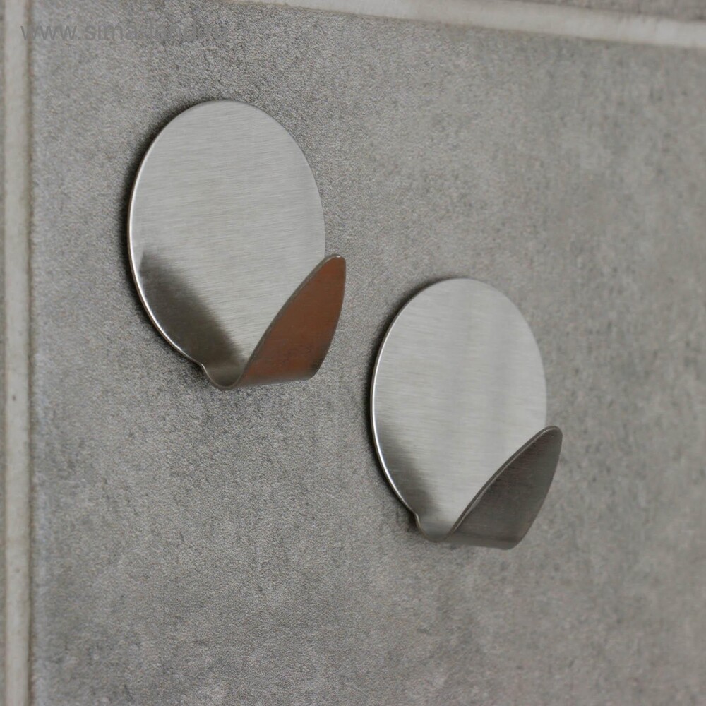 Набор крючков металлических на липучке 2 шт "Круг" 569590 