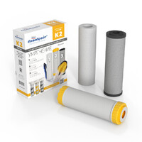 Комплект картриджей Аквабрайт Slim Line 10 К-2 Умягчение (ПП-5М, УГП-10, С-10) КОМПЛЕКТ К-2