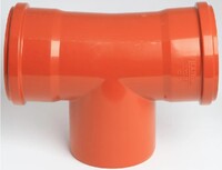 110 тройник на 110 угол 87 наруж.(СПЕЦТРОЙНИК)