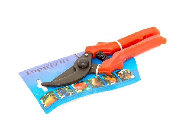 Секатор 220мм зубчатый с защелкой сверху с оксидированным покрытием С-41-10