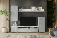 ФАСАД Гостиная Лира ЛДСП бетон (2 места)