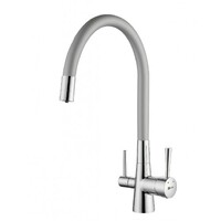 LM3075C-Silver Comfort Смеситель для кухни, с гибким изливом, с подключением к фильтру питьевой воды, хром/серебро LEMARK