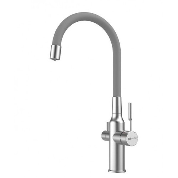LM5083S-Gray Expert Смеситель для кухни с гибким изливом, сталь СЕРЫЙ LEMARK