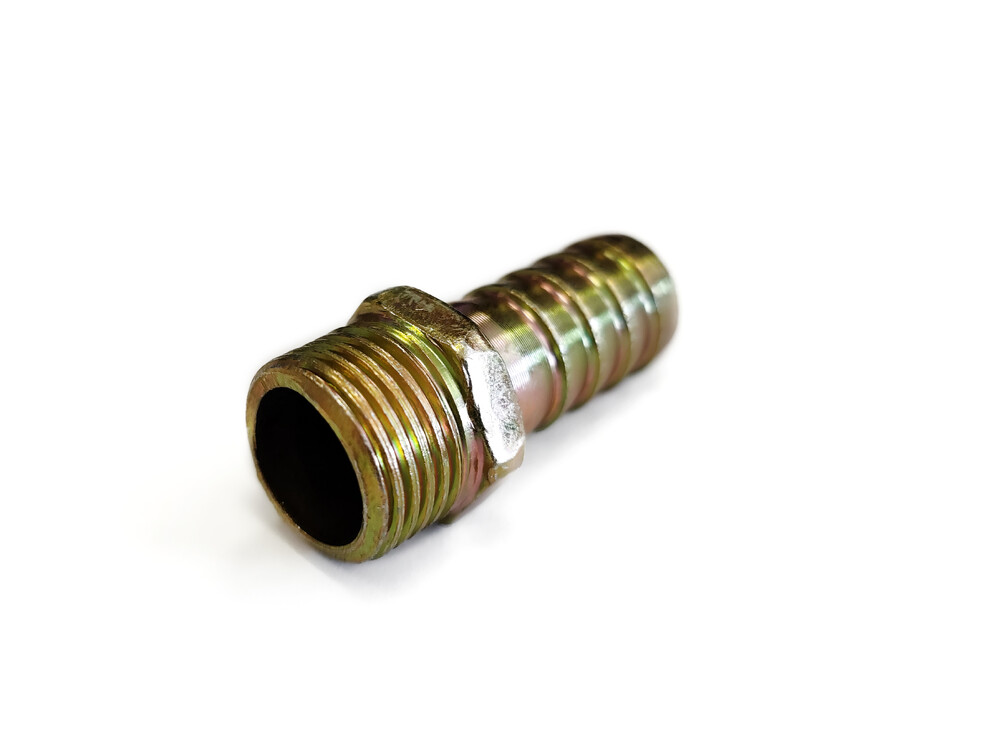 Штуцер - штуцер 1/2" - 16 ( для сада и огорода, стальной с покрытием) 