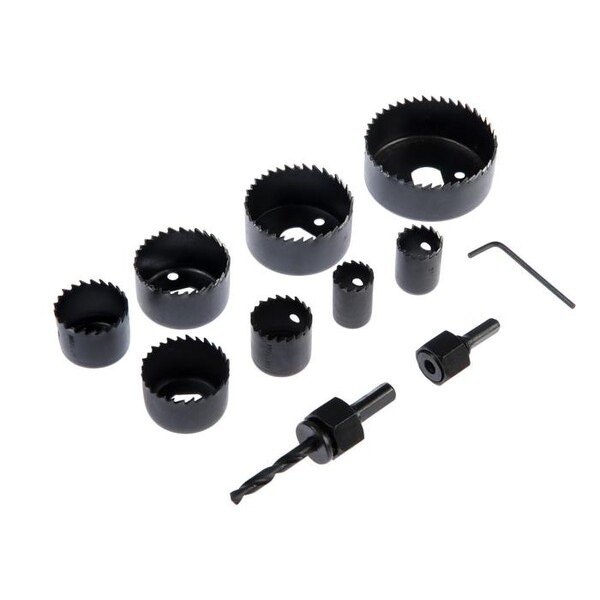 Набор пил кольцевых ТУНДРА, 19-22-28-32-38-44-51-64 мм, 8 шт. 1119742