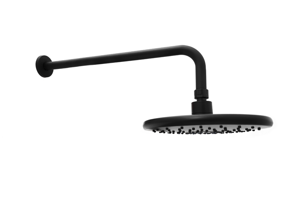 Смеситель Душ ВСТРАИВАЕМЫЙ SANTREK AQUA-1050  (SAP-1050) круглая лейка, черный (диаметр троп лейки 22.5см)